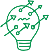A lightbulb signifying innovation where risks are reduced and opportunities can be realised